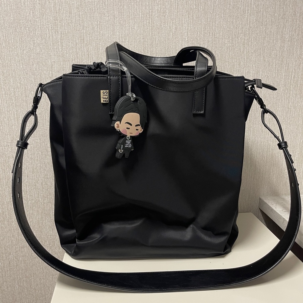 BEIS Black Commuter Tote